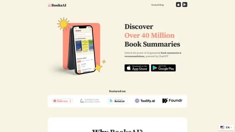 Descubre 40 millones de resúmenes de libros y recomendaciones personalizadas con BooksAI. booksai