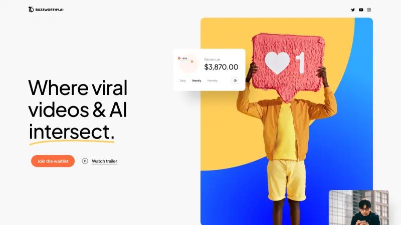 Buzzworthy.ai: La herramienta definitiva de escritura de guiones con inteligencia artificial para la creación de contenido viral en redes sociales. buzzworthy