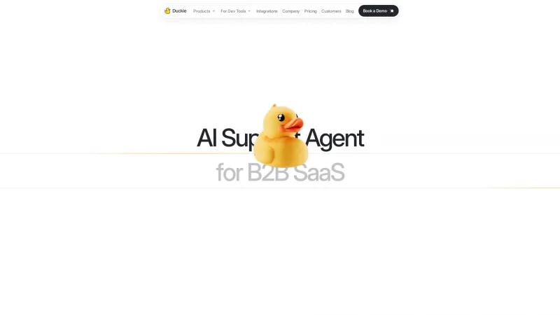 Transforma el soporte de tu SaaS B2B con Duckie: solución de soporte al cliente impulsada por IA para una resolución más rápida y una mayor eficiencia. duckie