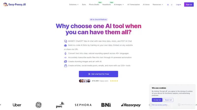 Revoluciona tu creación de contenido con Easy-Peasy.AI: La plataforma de escritura con inteligencia artificial todo en uno. easy-peasy