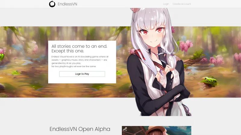 Novela Visual Infinita: Experimenta Aventuras Únicas de Narración Impulsada por IA endlessvn