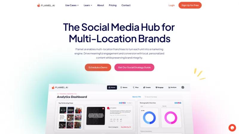 Flamel.ai: Transformando la Gestión de Redes Sociales para Marcas y Franquicias de Múltiples Ubicaciones. flamel