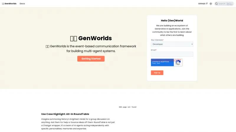 Explora GenWorlds: El marco de comunicación innovador para construir sistemas multiagente. genworlds