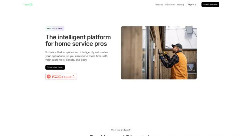 Transforma tu negocio de servicios en el hogar con Wattle: la plataforma definitiva para programación, pagos y compromiso con el cliente. hellowattle
