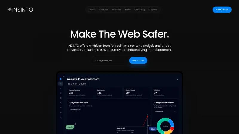 Mejore la seguridad en línea con las soluciones impulsadas por inteligencia artificial de INSINTO para la prevención de amenazas en tiempo real. insinto