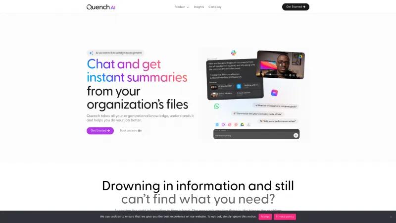 Quench.AI: Revolucionando la Gestión del Conocimiento con Acceso Instantáneo e Interacción Atractiva quench