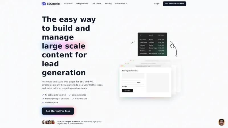 Revoluciona tu marketing de contenidos con SEOmatic: la herramienta definitiva de SEO programático. seomatic