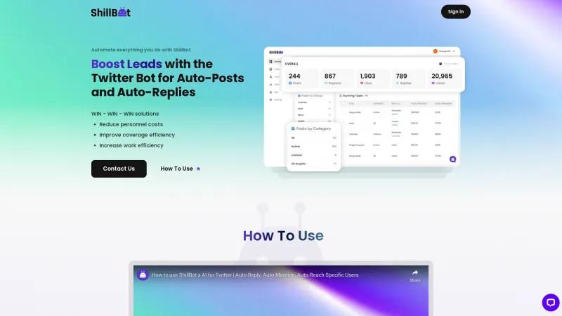ShillBot: La herramienta definitiva de automatización de Twitter para una generación de leads sin esfuerzo y un mayor compromiso. shillbot