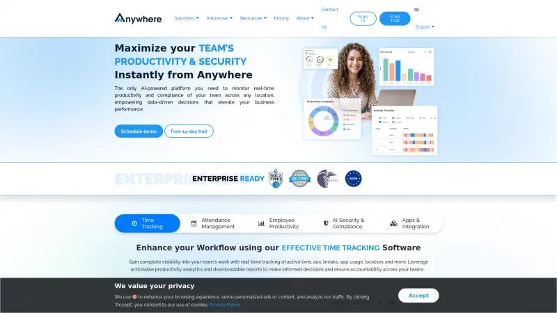 Revoluciona la Productividad y el Cumplimiento en el Lugar de Trabajo con el Software de Monitoreo AI wAnywhere. wanywhere