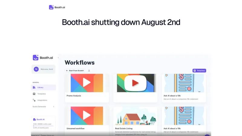 Booth AI: Crea soluciones de inteligencia artificial personalizadas sin esfuerzo para mejorar la eficiencia empresarial. booth