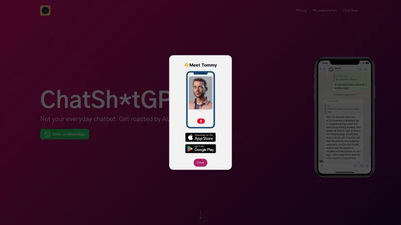 Experimenta la risa con ChatSh*tGPT: El chatbot de IA único con personalidades cautivadoras. chatshitgpt