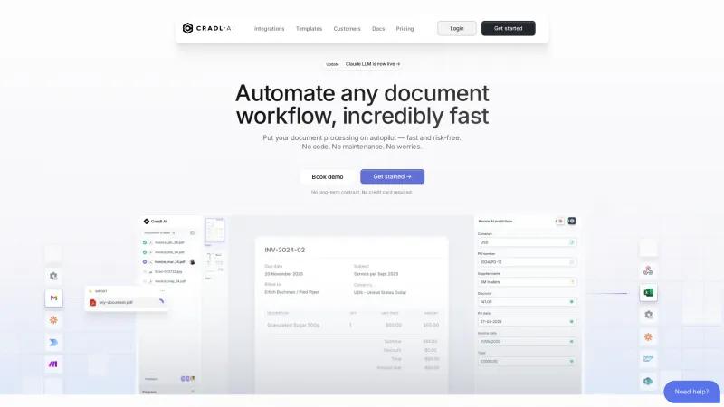 Revoluciona los Flujos de Trabajo Documentales con Cradl AI: La Solución de Automatización Sin Código Definitiva. cradl
