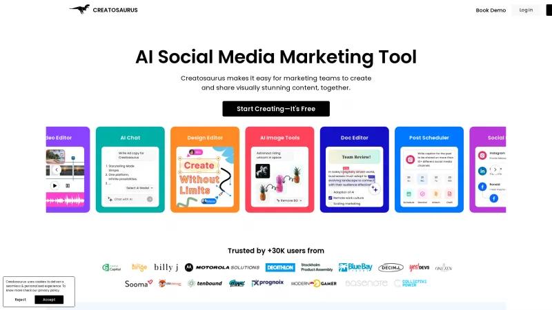 Creatosaurus: La Plataforma Creativa y de Marketing Definitiva para la Creación de Contenido sin Esfuerzo. creatosaurus