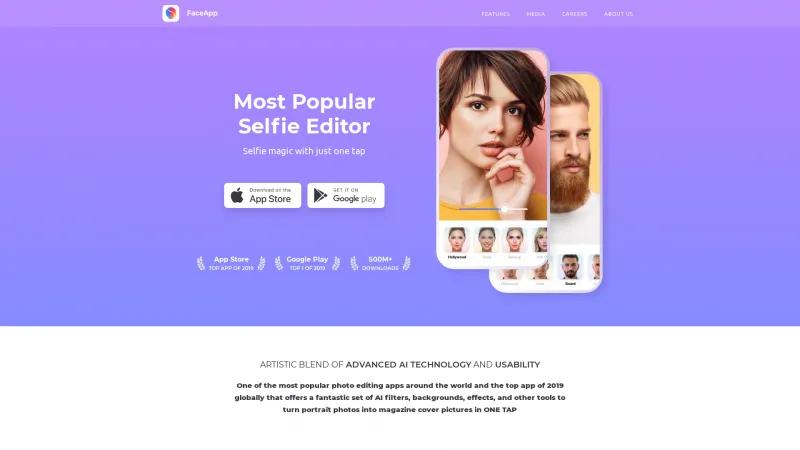Descubre FaceApp: La principal aplicación de edición de fotos con inteligencia artificial que está transformando selfies en todo el mundo. faceapp