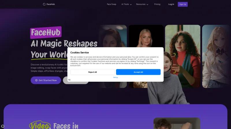 Revoluciona tus selfies y videos con la tecnología de intercambio de rostros de FaceHub. facengine