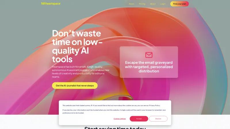 Transforma tu creación y distribución de contenido con NirvanaAI de Heartspace. heartspace