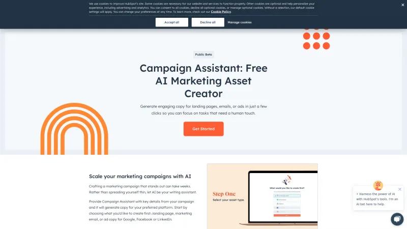 Mejora tus estrategias de marketing con el Asistente de Campañas impulsado por IA de HubSpot. hubspot