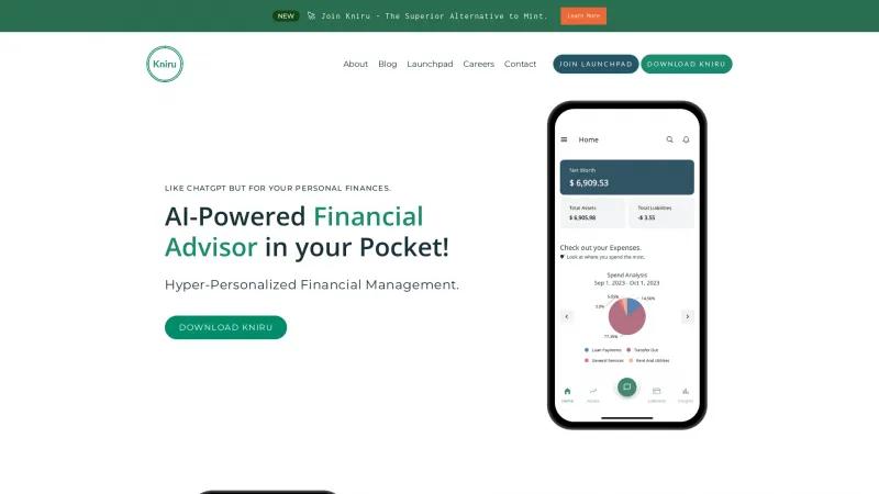 Revoluciona tus finanzas con Kniru: La herramienta de gestión financiera personal impulsada por inteligencia artificial. kniru
