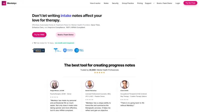Revoluciona tu práctica de salud mental con Mentalyc: la solución de notas de progreso y planes de tratamiento impulsada por inteligencia artificial. mentalyc
