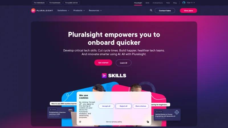 Domina las habilidades tecnológicas con Pluralsight: Aprendizaje en línea integral para individuos y organizaciones. pluralsight