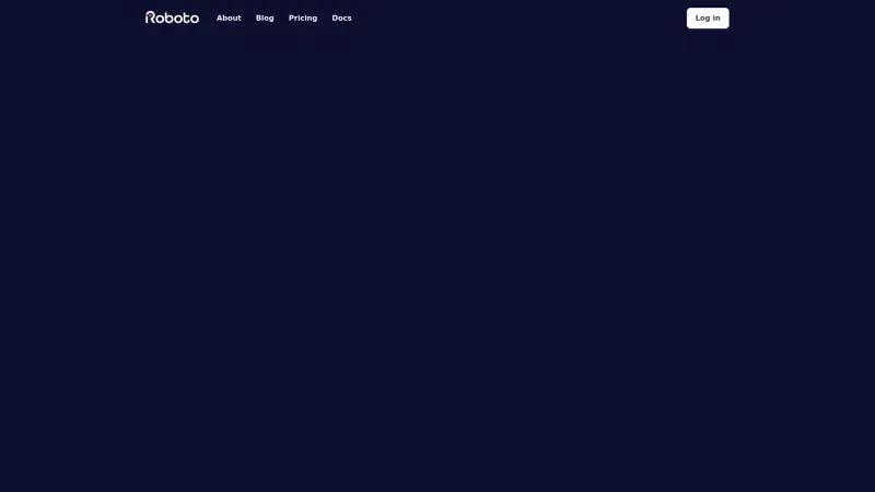 Optimiza la gestión de datos en robótica con la plataforma de análisis avanzada de Roboto AI. roboto