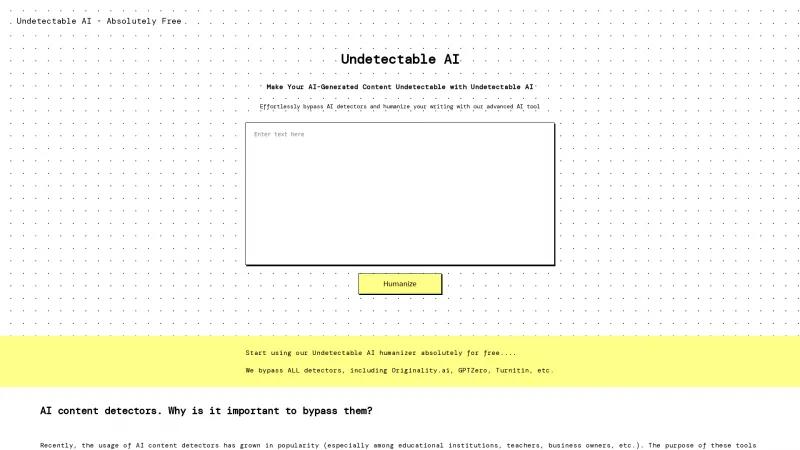 Transforma tu escritura con inteligencia artificial indetectable: elude la detección y mejora la autenticidad del contenido. undetectableai