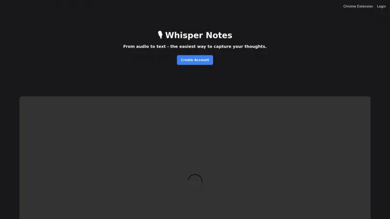 Transforma tu toma de notas con WhisperNotes: la mejor extensión de Chrome para convertir audio a texto. whispernotes