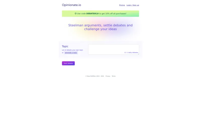 opinionate