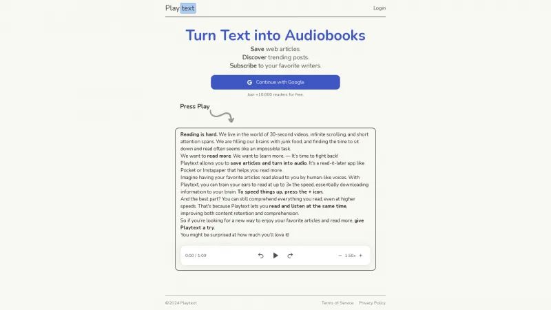 playtext